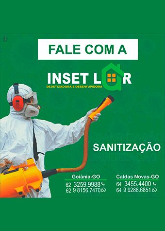 Sanitização (Desinfecção) - Goiânia - InsetLar.